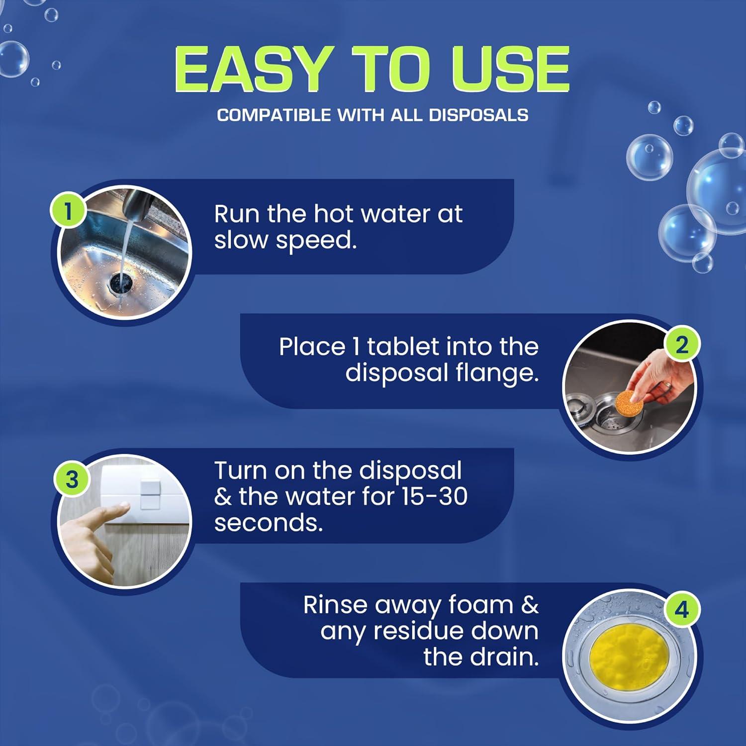 image:imageTrue Fresh 2in1 Toilet Bowl Cleaner Tablets 26 Pack amp Garbage Disposal Cleaner Tablets 24 Pack Natural Kitchen Drain and Toilet Bowl Cleaning Care with Ocean ScentDeodorizer amp Septic safe