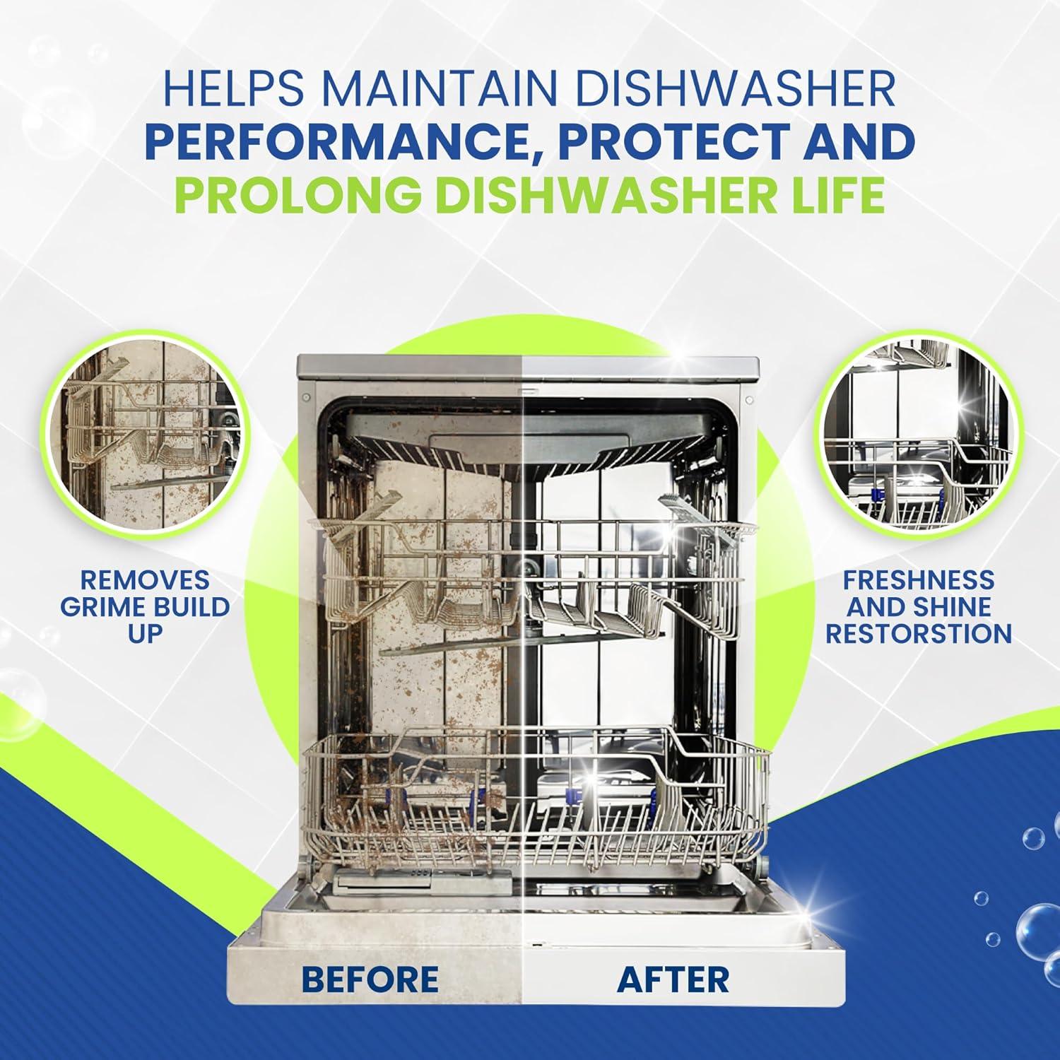image:imageTrue Fresh Dishwasher Cleaner amp Deodorizer Tablets 24Pack Dishwasher Maintenance Tablets for Interior Pump Filter Spray arm amp Drain Helps Remove Grease Limescale amp Mineral Buildup 1Year Supply24