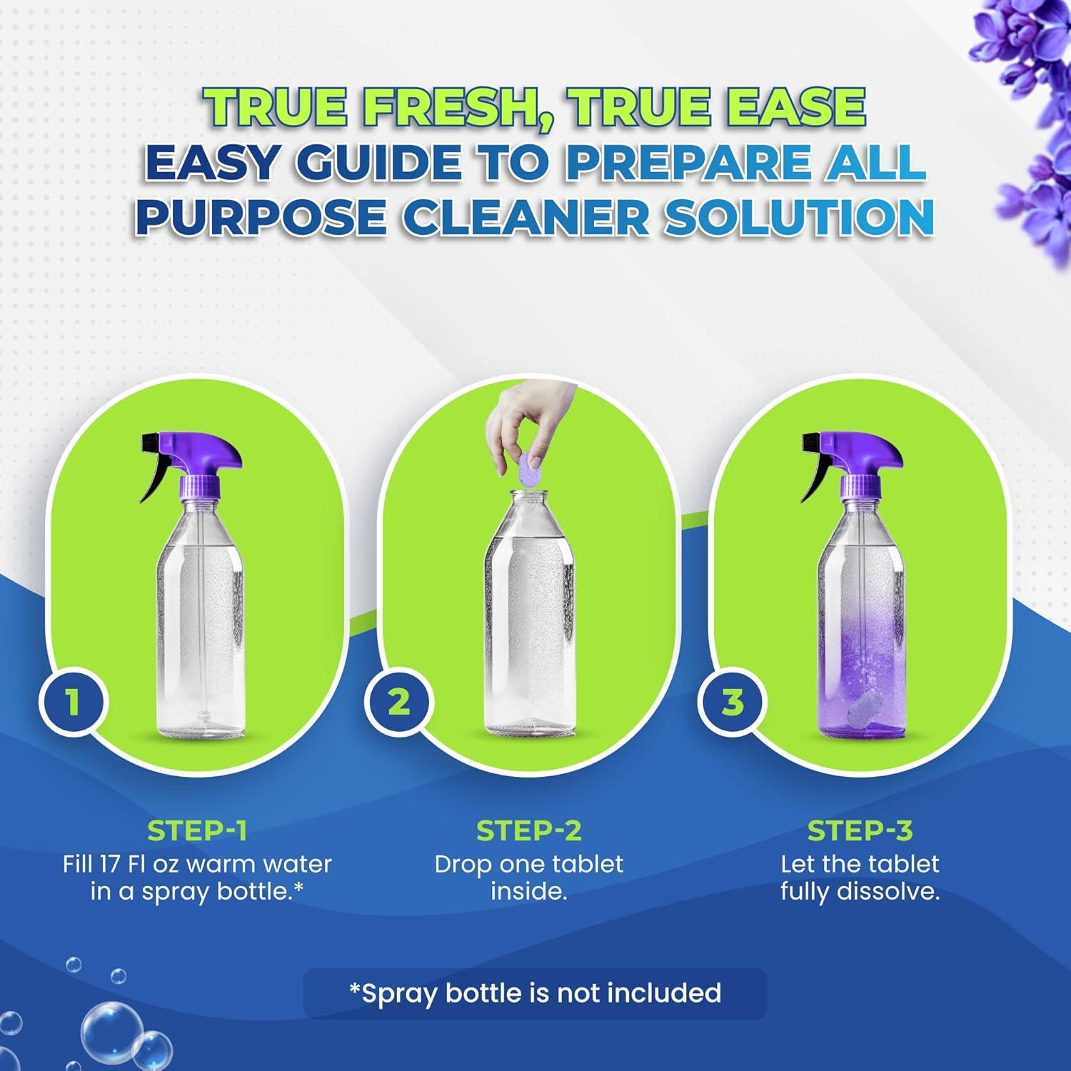 image:imageTrue Fresh Garbage Disposal Cleaner amp Multipurpose Cleaner Tablets Combo Disposal Compatible with All BrandsMultipurpose tablets Clean Every Corner Effortless Deep Cleaning49 Pcs Bundle