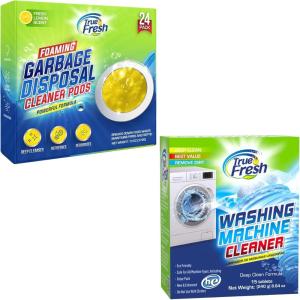 image:imageTrue Fresh 39 Pcs Bundle Garbage Disposal Cleaner Compatible with All Disposal Brands and Washing machine Cleaner Tablets compatible with Front Loader Top Loader HE Deodorize and Descales