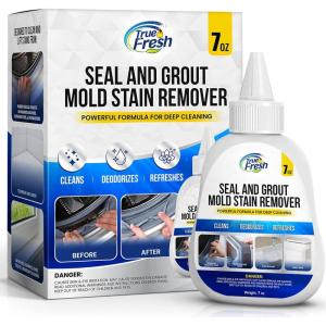 image:imageTrue Fresh Heavy Duty Mold Stain Remover Gel  Powerful Cleaner for Front Loader Washing Machine Seals Bathroom Grout Shower Caulking Tiles amp More  7 oz Cleaning Solution for Stubborn Stains
