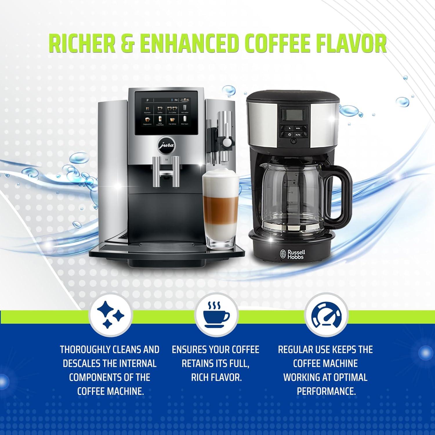 image:imageTrue Fresh Coffee Machine Descaler amp Cleaner Tablets 24 Count 1 Year Supply Deep Clean Removes Limescale amp Hard Water Buildup for Keurig Nespresso Breville Delonghi Ninja Miele Jura Makers