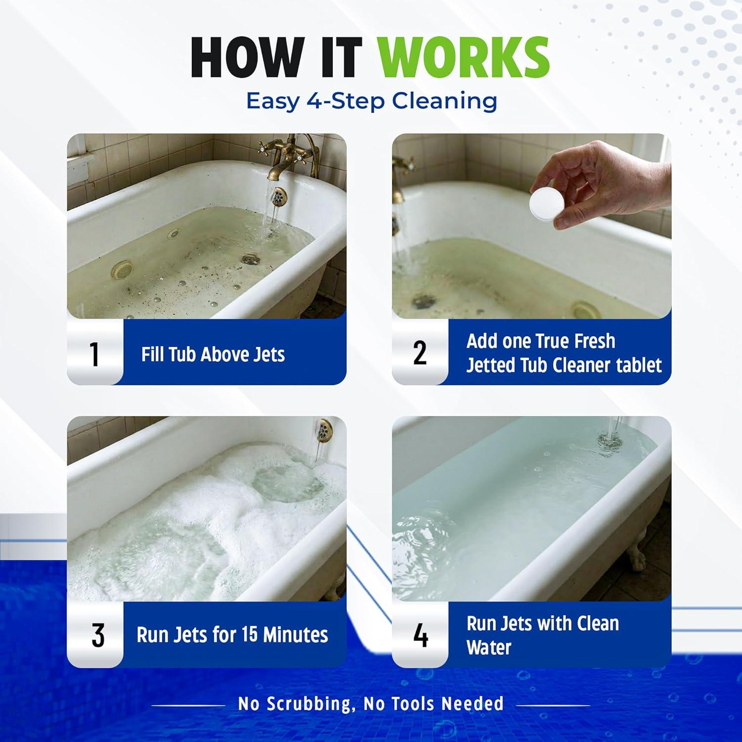 image:imageTrue Fresh Home Stain Gel amp Jetted Tub cleaner tablets 12 pack