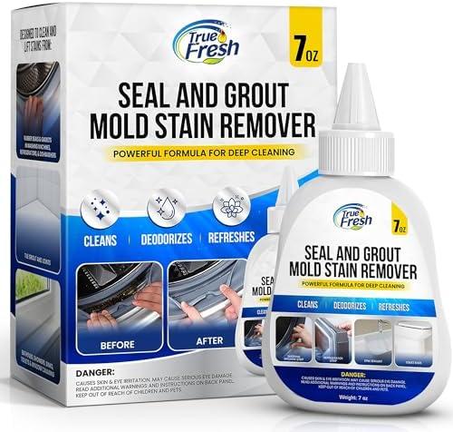 image:imageTrue Fresh Washing Machine Cleaner Descaler Tablets 15 Pack Heavy Duty Mold Stain Remover Gel Deep Cleaning Kit for HE Front amp Top Load Washers Seals Grout Shower Caulking Tiles amp More