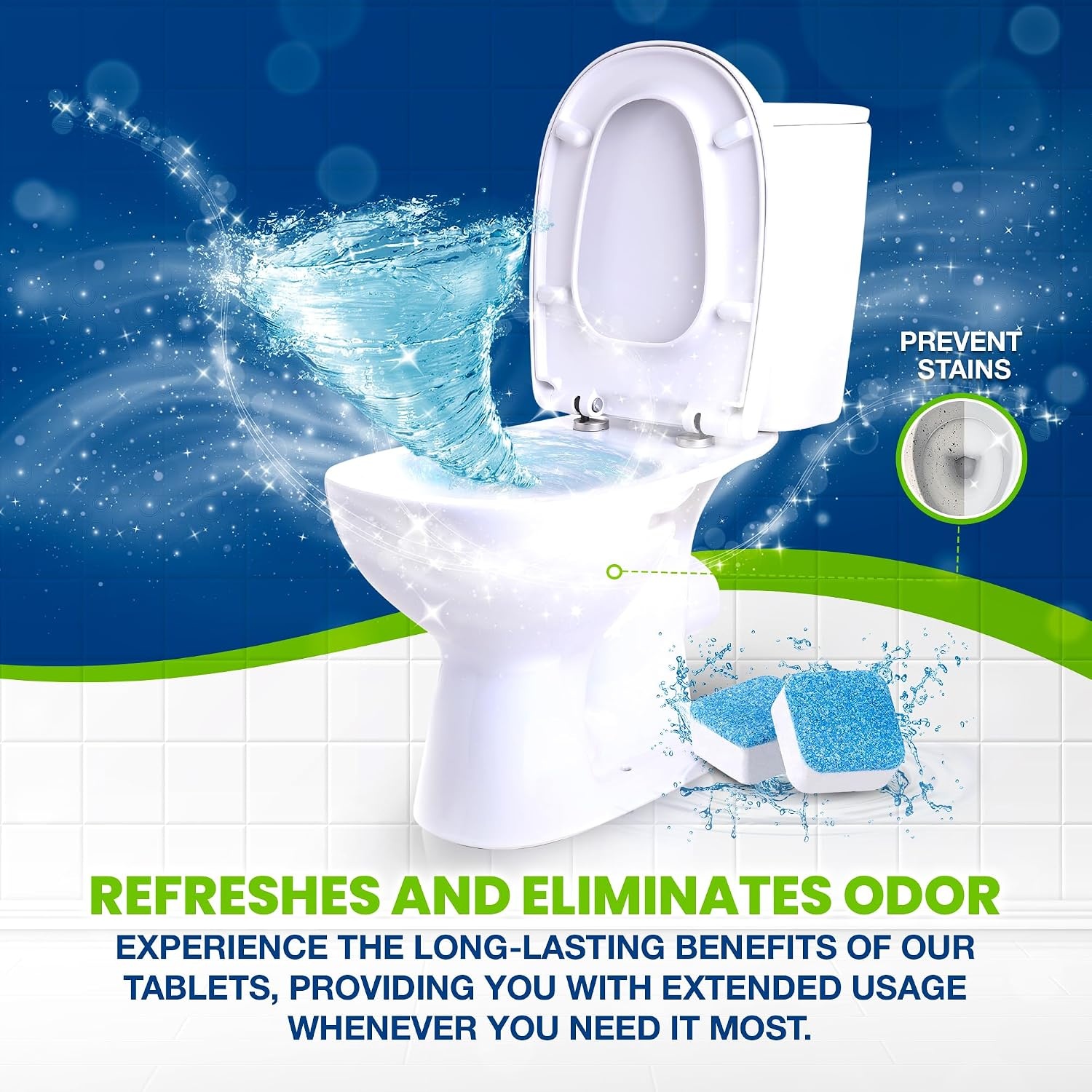 image:imageTrue Fresh 2in1 Washing Machine Cleaner And Toilet Bowl Cleaner Tablets49 Pack BundleCompatible with All Washer Types12 Month Supply