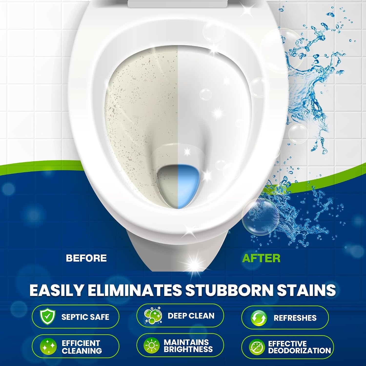 image:imageTrue Fresh 2in1 Washing Machine Cleaner And Toilet Bowl Cleaner Tablets49 Pack BundleCompatible with All Washer Types12 Month Supply