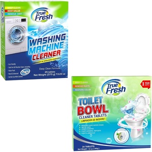 image:imageTrue Fresh 2in1 Washing Machine Cleaner And Toilet Bowl Cleaner Tablets49 Pack BundleCompatible with All Washer Types12 Month Supply